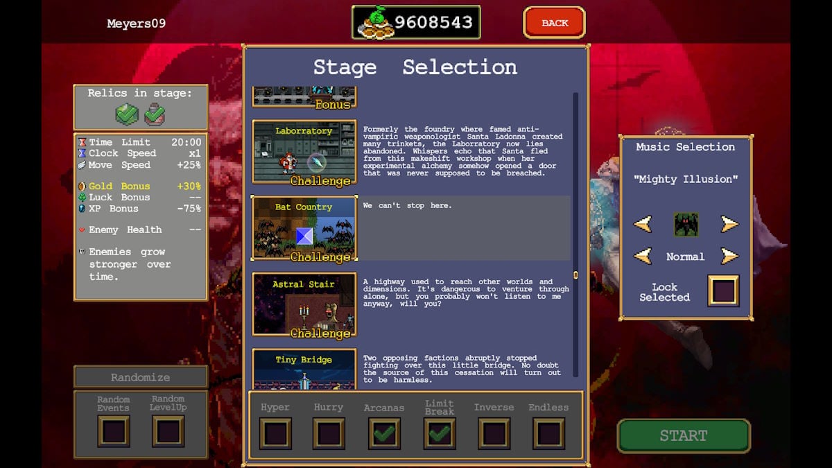 Comment obtenir le personnage secret des chauves souris dans Vampire Survivors Vampire Survivants Chauves-souris Chauves-souris