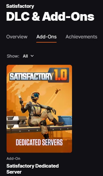 1726785965 159 Comment heberger un serveur dedie dans Satisfactory 10 Satisfaisant Serveur Epic Télécharger