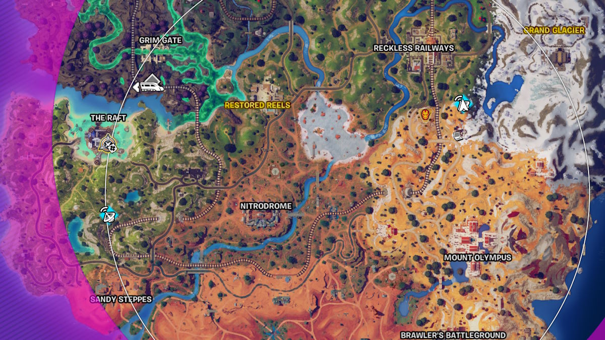 Comment trouver et utiliser les tours de prevision dans Fortnite Fortnite Forecast Tower carte