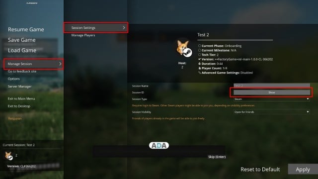 Comment trouver votre ID de session multijoueur dans Satisfactory 10 Comment trouver votre ID de session multijoueur dans Satisfactory 10
