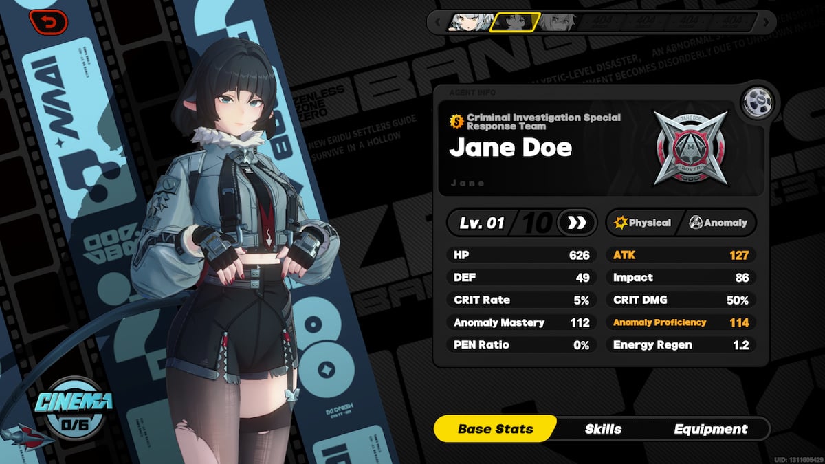 Meilleure construction pour Jane Doe dans Zenless Zone Zero Jane Doe dans Zenless Zone Zero