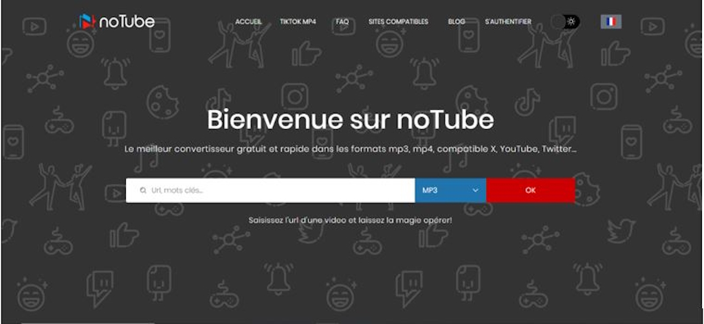 noTube page accueil noTube page accueil