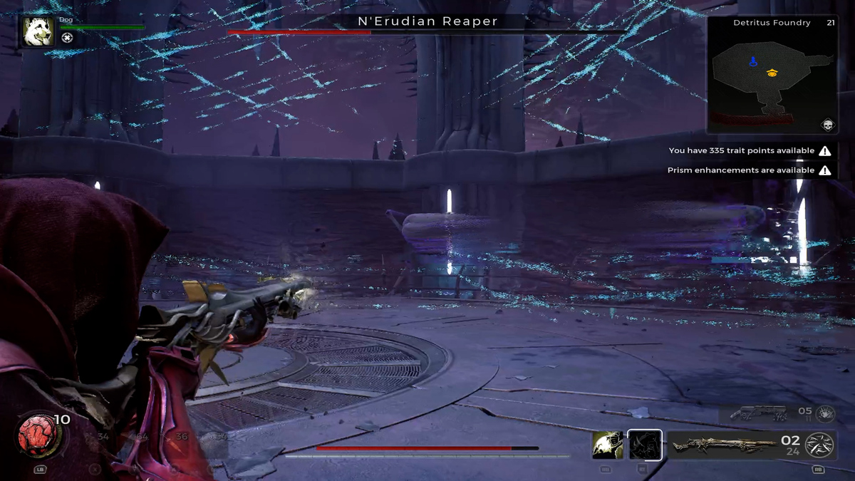 1728744271 137 Remnant 2 The Dark Horizon Comment battre le boss Remnant 2 - Tirer sur le boss faucheur N’Erudian à distance