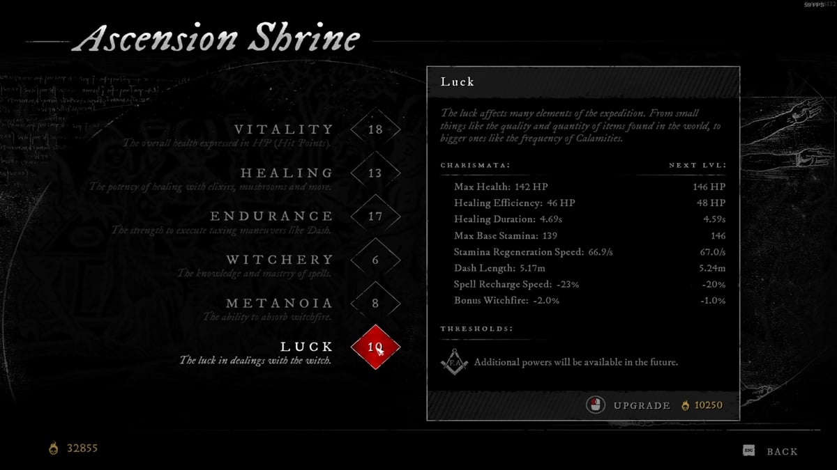 1729715483 375 Witchfire toutes les statistiques et ce quelles font Statistique de chance Witchfire