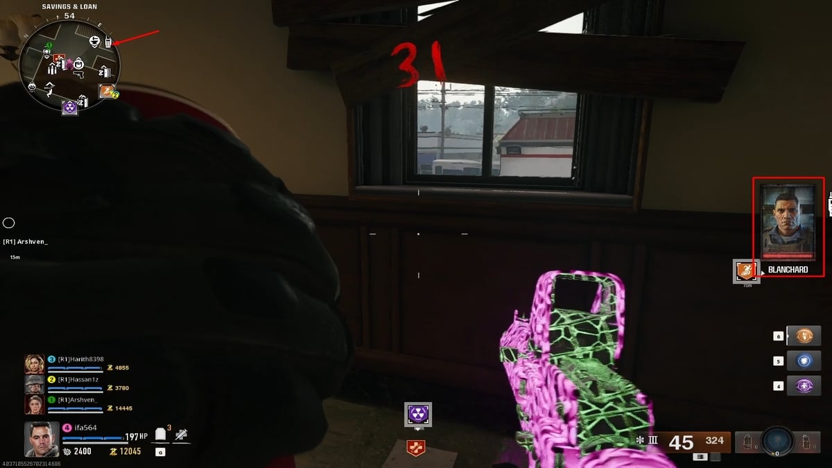 Call of Duty Black Ops 6 Zombies Comment L’icône radio apparaît indiquant la disponibilité d’Exfil Black Ops 6 Zombies