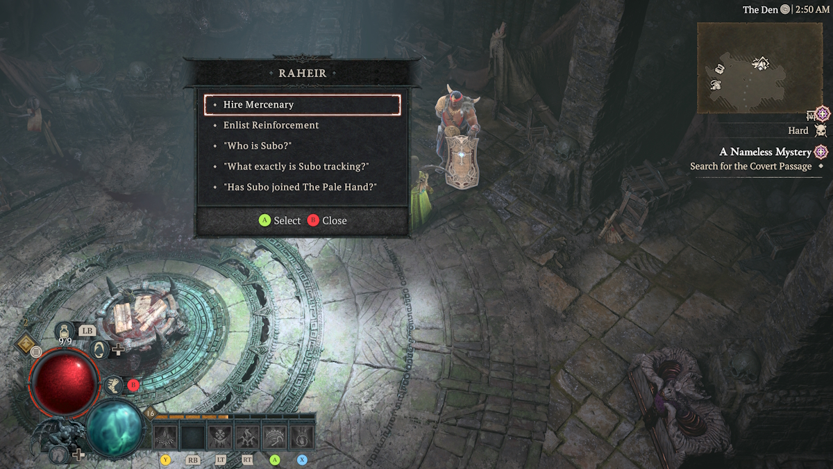 Comment obtenir des mercenaires dans Diablo 4 Diablo 4 : Réceptacle de la haine Mercenaires