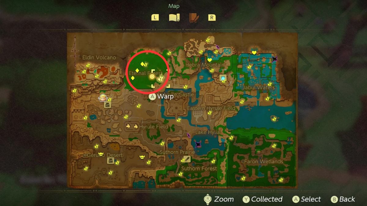 Comment obtenir lecho Lynel dans Legend of Zelda Echoes of Forêt éternelle Zelda Échos de la sagesse