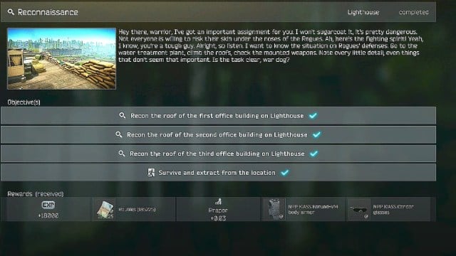Comment terminer la reconnaissance dans Escape from Tarkov Comment terminer la reconnaissance dans Escape from Tarkov