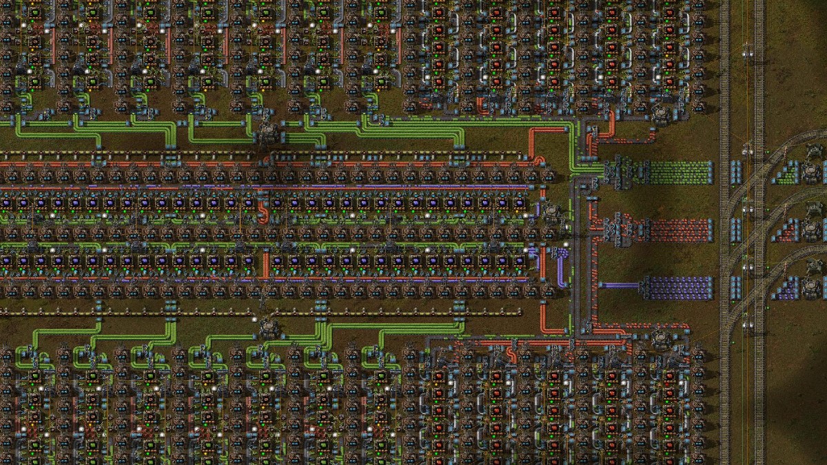 Les meilleurs plans de Factorio 20 Factorio Lere spatiale production de circuits multicolores ranzolger Factorio 2.0