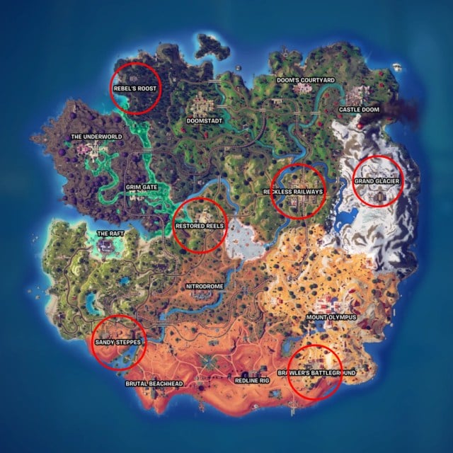 Tous les emplacements de la proliferation dUltima Carver dans Fortnite Tous les emplacements de la proliferation dUltima Carver dans Fortnite