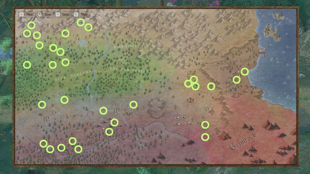 1731003811 723 Comment agrandir votre inventaire a Mirthwood Plumes légendaires Carte de Mirthwood