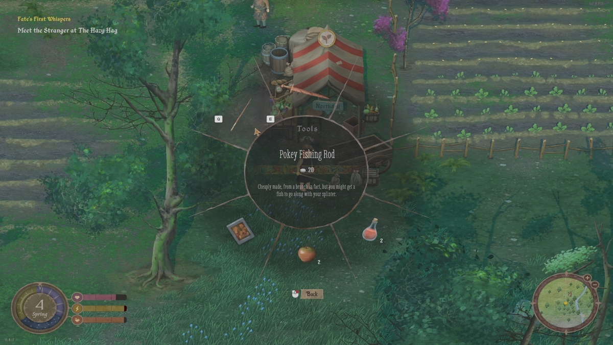 1731347543 137 Comment pecher a Mirthwood Equiper la canne à pêche Pockey Mirthwood