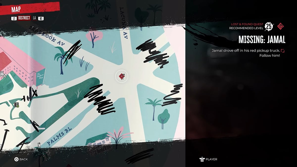 1731351499 626 Dead Island 2 Guide de quete des objets perdus Emplacement de la camionnette de Jamal sur la carte Dead Island 2