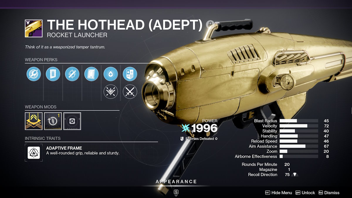 1732132050 269 Comment reclamer des armes God Roll gratuites dans Destiny 2 Lance-roquettes Destiny 2