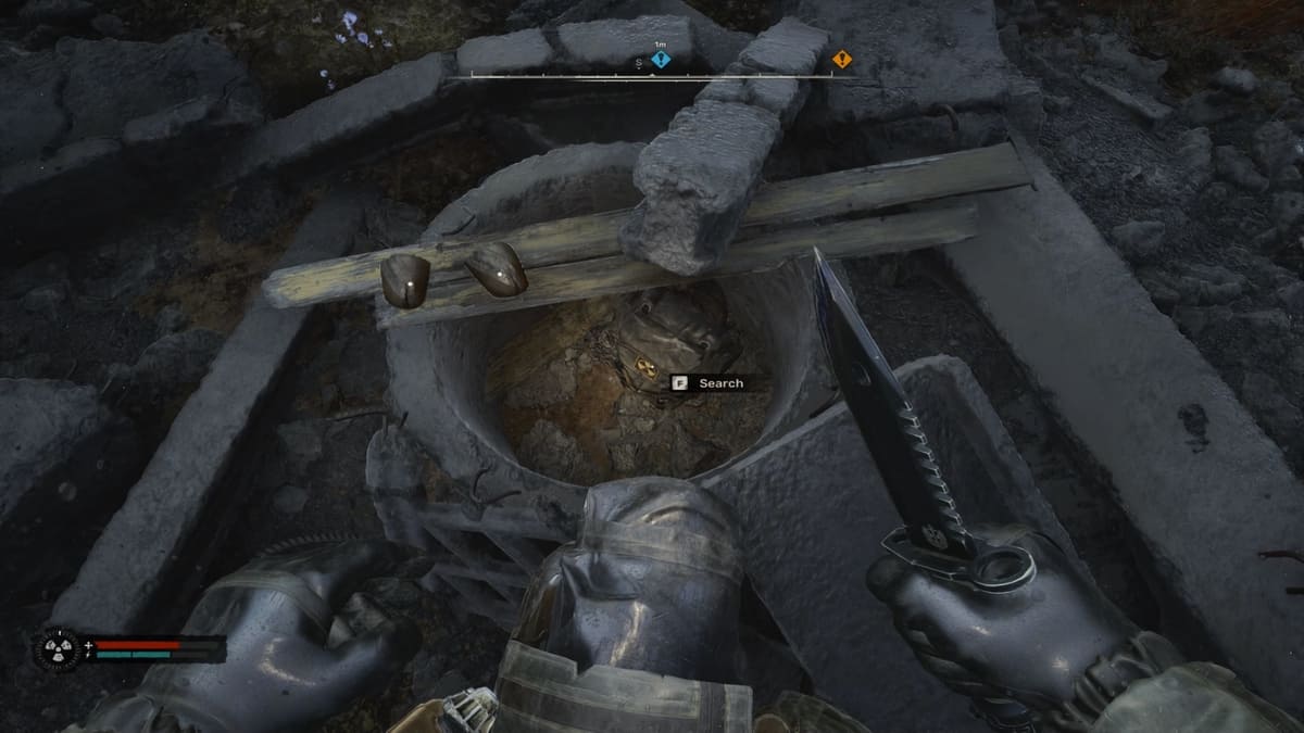 1732797155 286 Stalker 2 Budmo Walkthrough Devriez vous voler les cachettes Une cachette de Budmo trouvée dans la zone de la pile de blocs de béton dans Stalker 2
