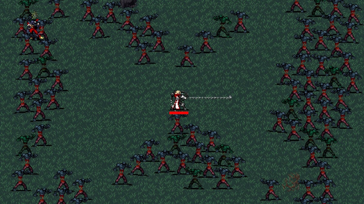 Comment faire evoluer les 8 lignes de fouet magique dans Vampire Survivors Ode aux fouets de Castlevania