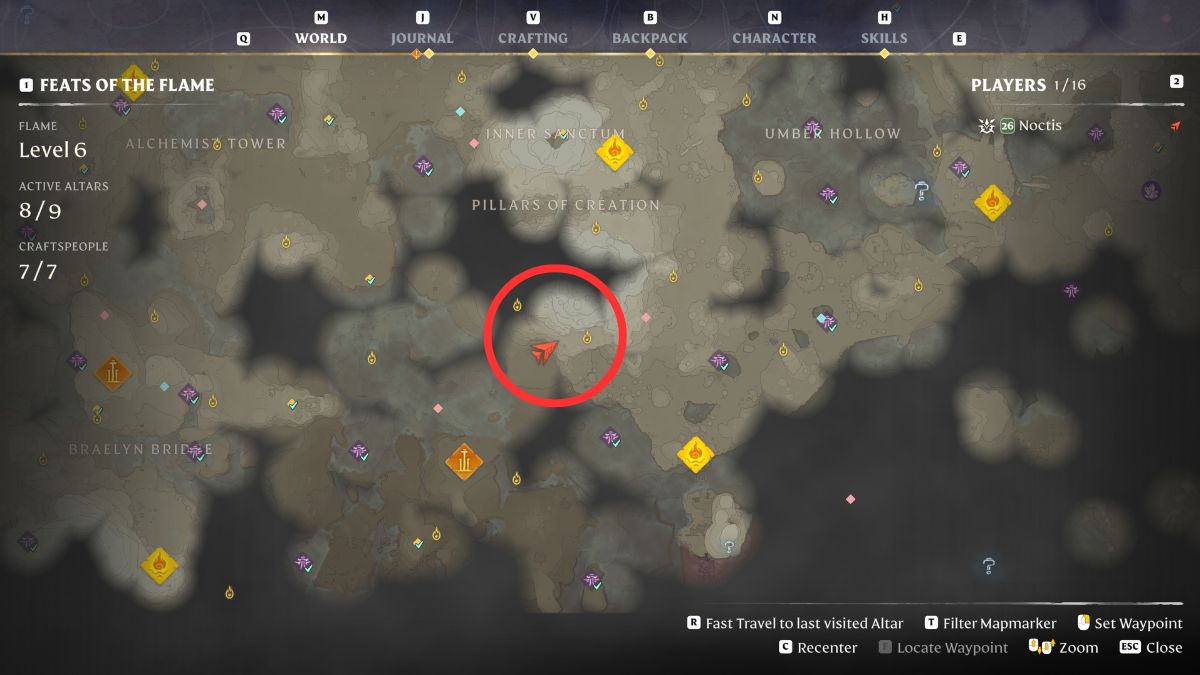 Meilleurs emplacements de ferme pour Limestone a Enshrouded Calcaire enveloppé Emplacement de la carte