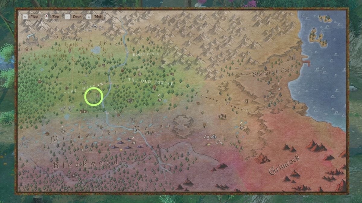 Ou acheter des graines a Mirthwood Où trouver des graines Carte Mirthwood