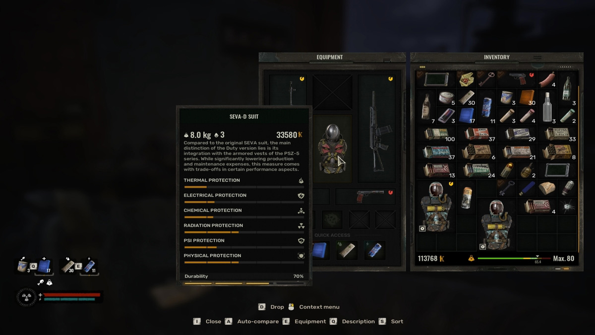 1733336404 760 10 meilleurs ensembles darmures dans Stalker 2 et comment les Statistiques de la combinaison SEVA-D