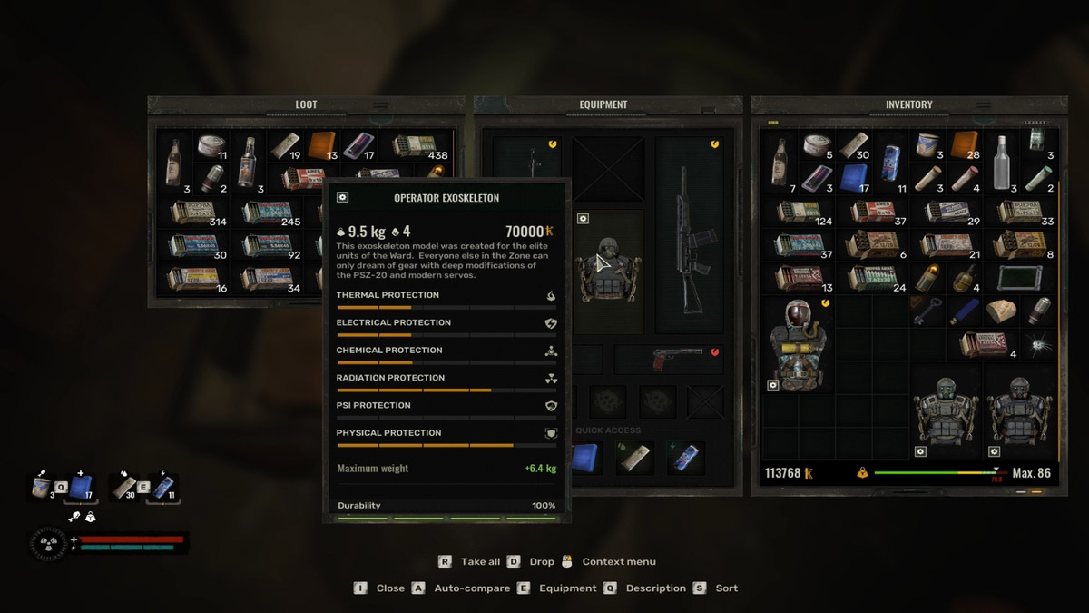 1733336407 732 10 meilleurs ensembles darmures dans Stalker 2 et comment les Statistiques de l’exosquelette de l’opérateur