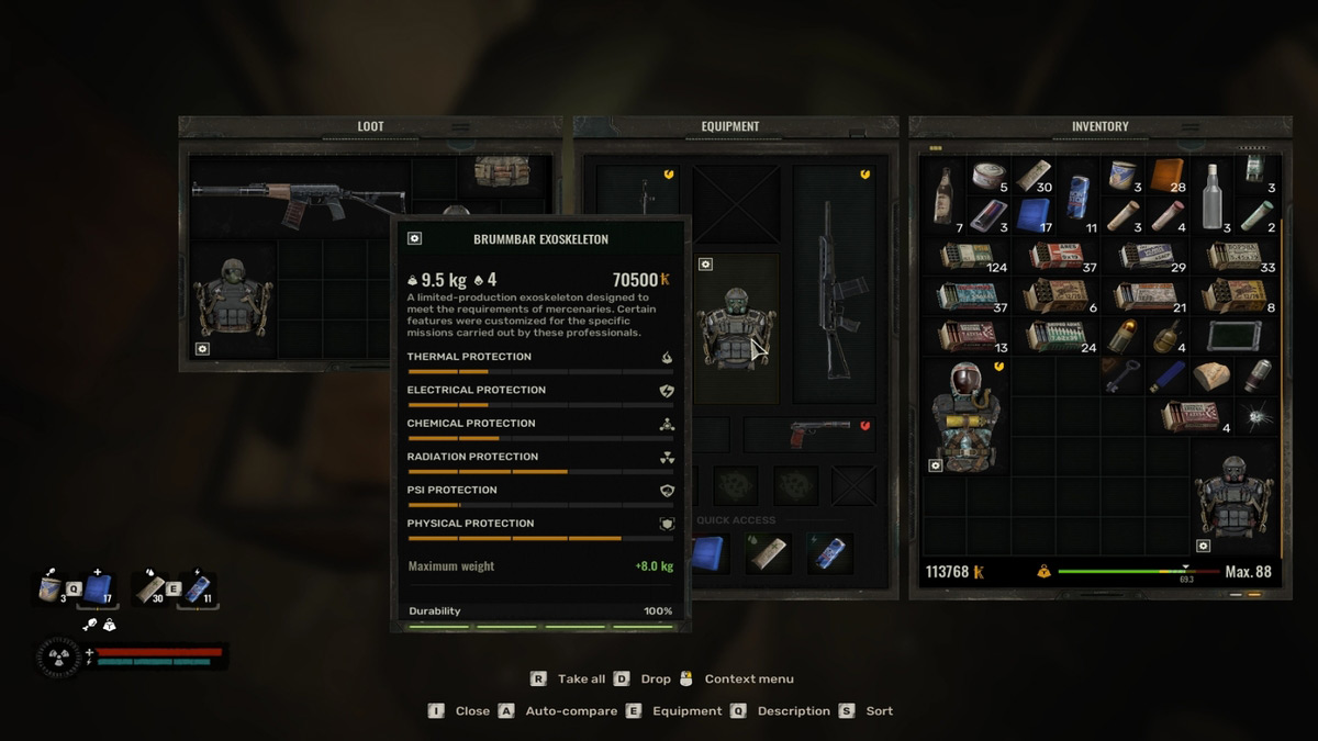 1733336409 445 10 meilleurs ensembles darmures dans Stalker 2 et comment les Statistiques de l’exosquelette Brummbar