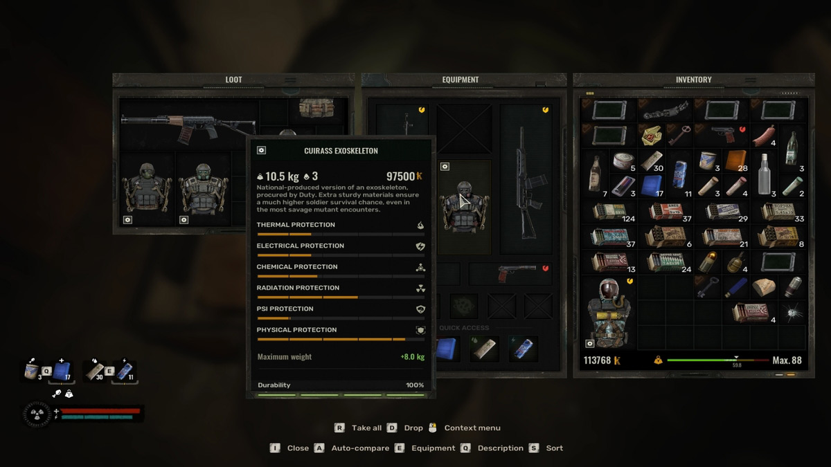 1733336411 718 10 meilleurs ensembles darmures dans Stalker 2 et comment les Statistiques de l’exosquelette Cuirass