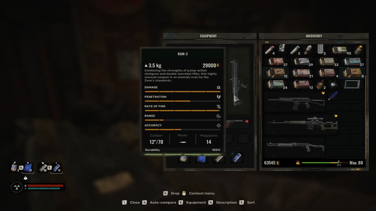 1733516786 470 Stalker 2 9 meilleurs fusils de chasse et comment Statistiques de la RAM-2