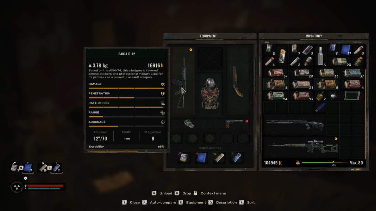 1733516786 651 Stalker 2 9 meilleurs fusils de chasse et comment Statistiques de Saiga D-12