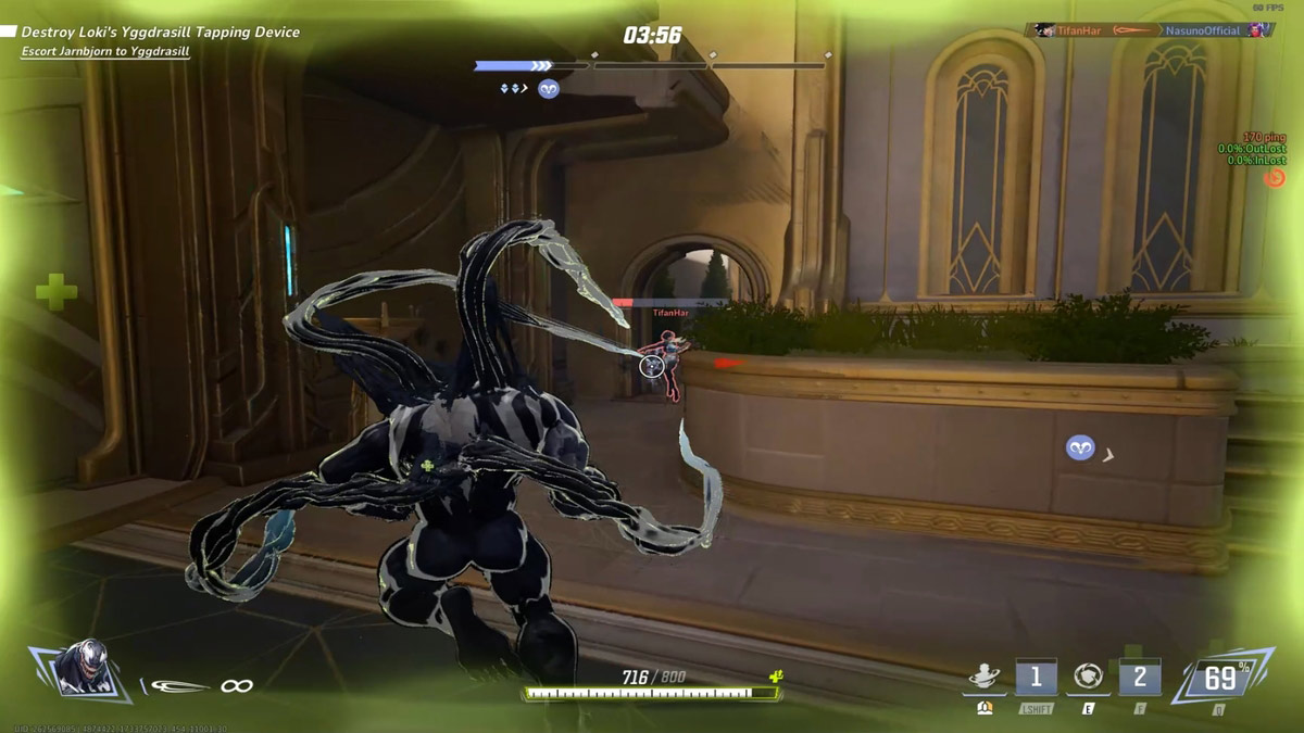 1733769510 369 Marvel Rivals Venom Hero Guide Meilleure facon de jouer Venom éliminant Luna Snow, guérisseuse de l’équipe ennemie dans Marvel Rivals