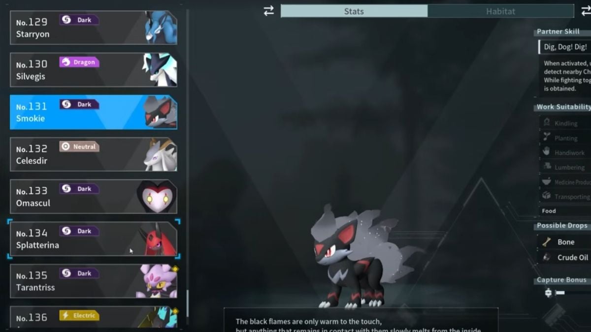 1735578418 496 Palworld Liste de tous les amis de Feybreak et Fumé
