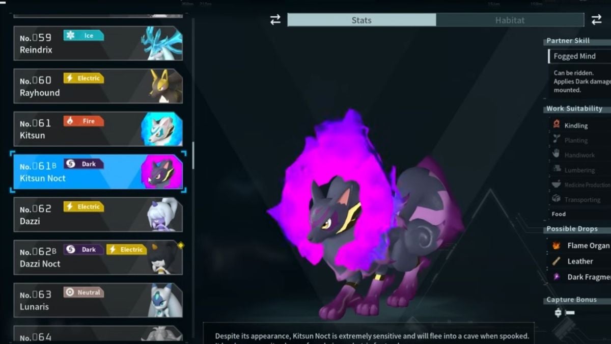 1735578418 873 Palworld Liste de tous les amis de Feybreak et Kitsun Noct
