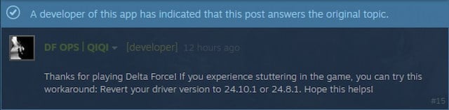 Comment resoudre le probleme de begaiement Delta Force sur les Comment resoudre le probleme de begaiement Delta Force sur les
