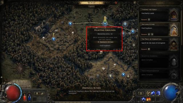 Comment terminer la quete des autels inquietants dans Path of