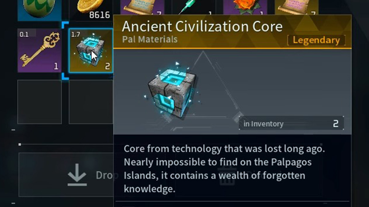 Palworld Comment obtenir le noyau de lancienne civilisation comment obtenir le noyau de l’ancienne civilisation dans Palworld