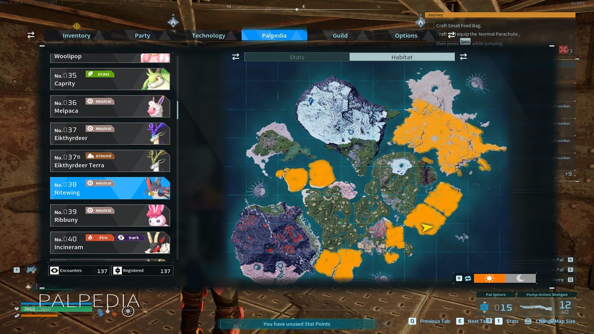 1736241868 805 Palworld 12 montures volantes les plus rapides a avoir Emplacements de l’habitat de l’aile noire à Palworld