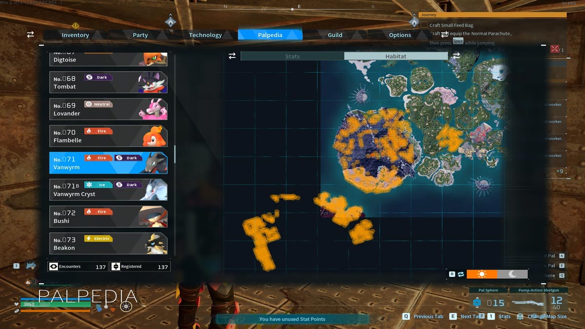 1736241870 486 Palworld 12 montures volantes les plus rapides a avoir Emplacements de l’habitat du vanwyrm à Palworld