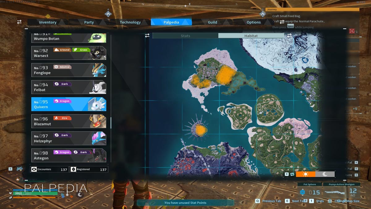 1736241871 657 Palworld 12 montures volantes les plus rapides a avoir Emplacements de l’habitat du carquois à Palworld