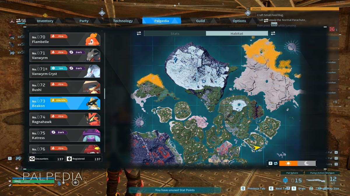 1736241873 90 Palworld 12 montures volantes les plus rapides a avoir Emplacements de l’habitat du béakon à Palworld