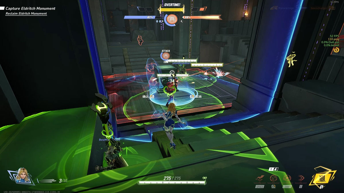 1736521705 125 Guide Marvel Rivals Invisible Woman – Meilleurs conseils et composition Susan utilise la capacité ultime près des chars