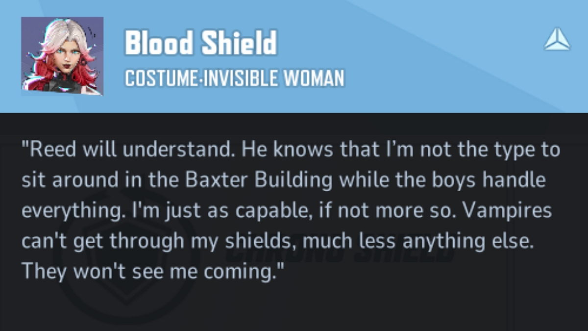 1736592743 332 Comment obtenir le costume de bouclier de sang de femme Marvel rivalise avec le bouclier de sang Femme invisible