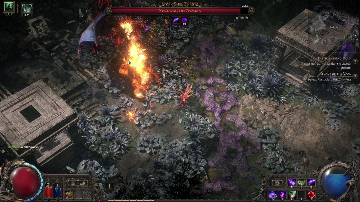 1736758257 919 Path of Exile 2 Xyclucian le guide du boss Chimera Feu Xyclucien Poe2