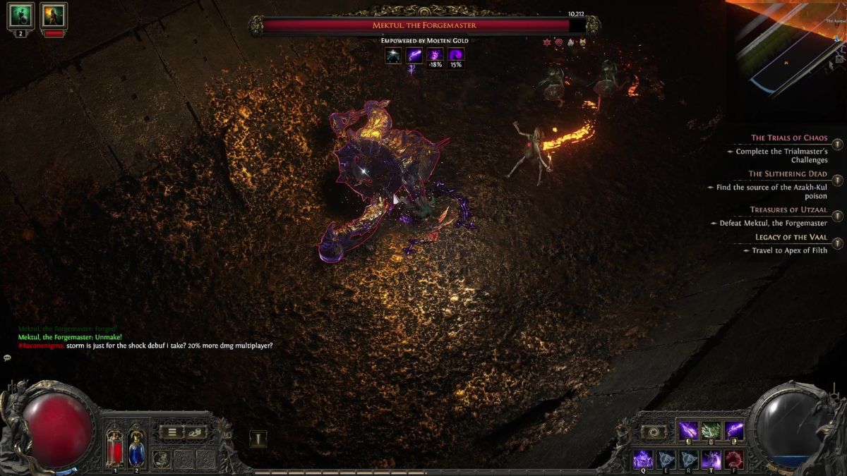 1736759726 12 Path of Exile 2 Mektul le guide du boss Mektul Forgemaster Combat Poe2