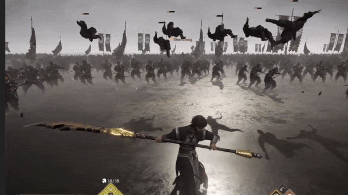 1736994740 365 Dynasty Warriors Origins Weapons Tier List meilleures armes classees Dynasty Warriors Origins lance les ennemis avec une attaque lourde à l’aide de Crescent Blade