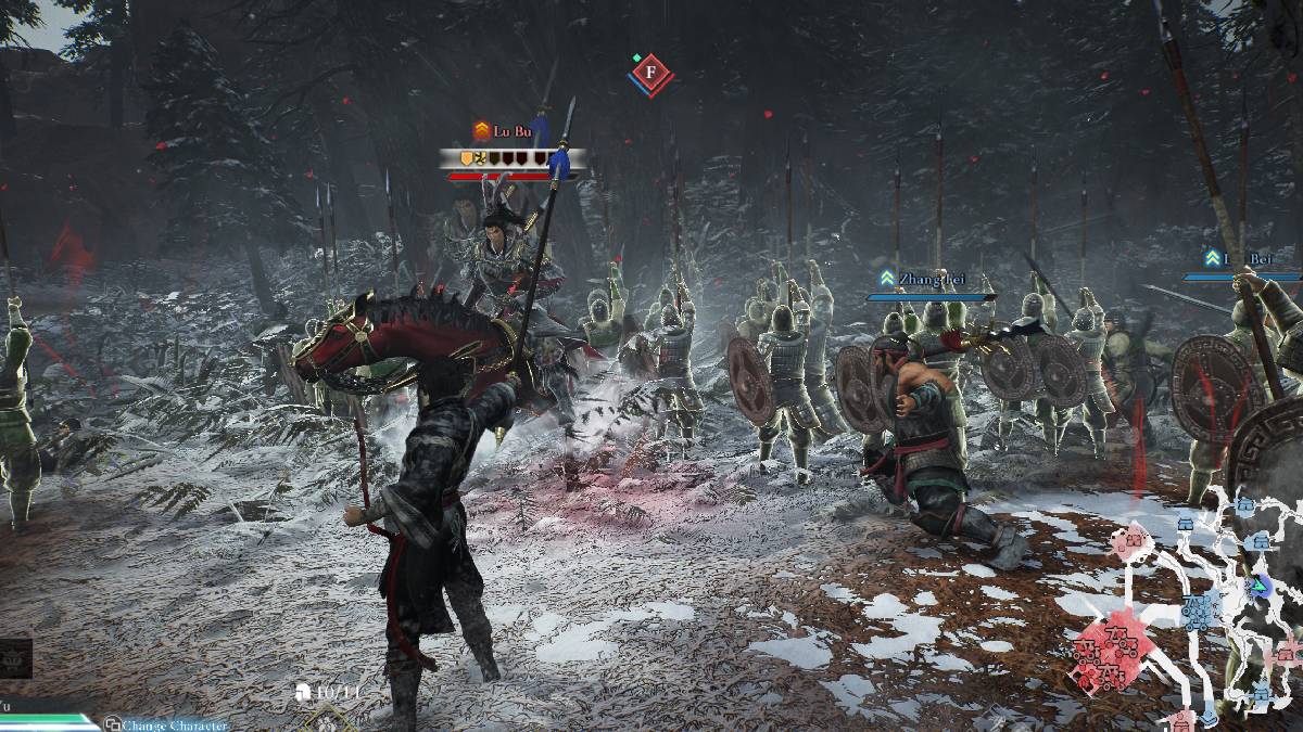 1737079892 458 Comment vaincre Lu Bu Hulao Gate dans Dynasty Warriors Origins Dynasty Warriors Origins utilise des tactiques pour attaquer lu bu