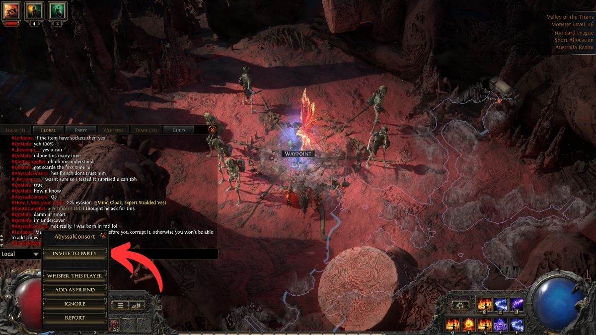 1737634900 802 Comment fonctionne le multijoueur dans Path of Exile 2 Path of Exile 2 Multijoueur Invitation à faire la fête
