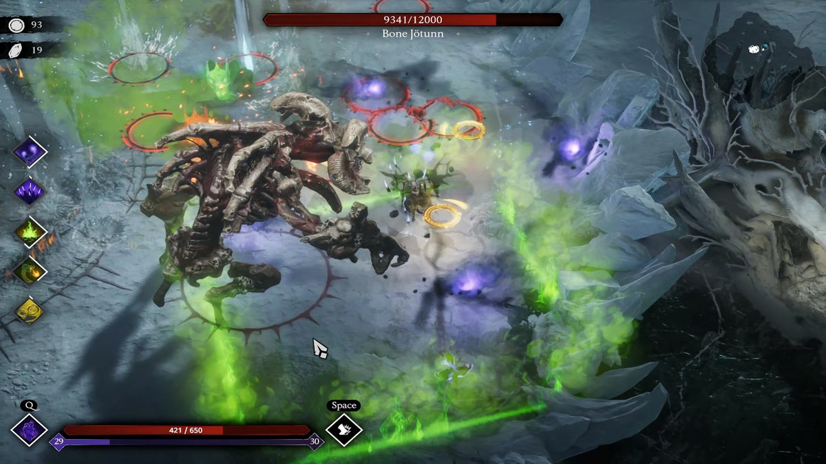 1737816699 785 Jotunnslayer Hordes de Hel 12 meilleures capacites divines Les murs inflammables de Loki - compétence divine dans Jotunnslayer Hordes of Hel