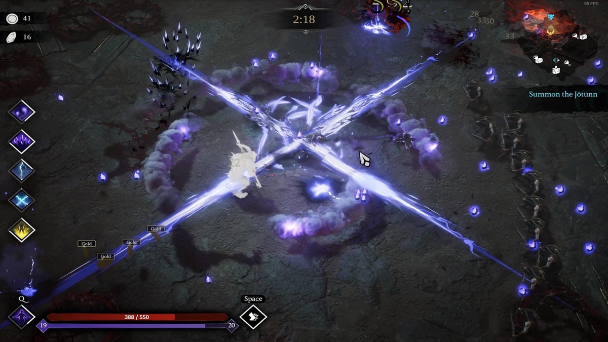 1737816702 995 Jotunnslayer Hordes de Hel 12 meilleures capacites divines Les capacités d’éclairage de zone de Thor dans Jotunnslayer Hordes of Hel