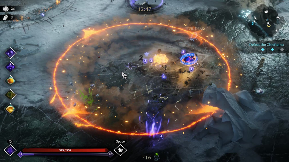 1737816703 824 Jotunnslayer Hordes de Hel 12 meilleures capacites divines Ragnarok local anéantissant les ennemis dans la compétence du dieu AoE dans Jotunnslayer Hordes de Hel