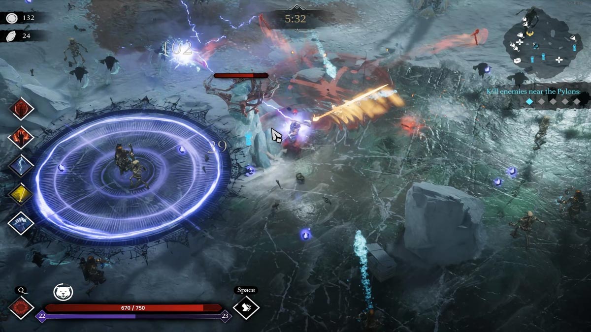 1737816704 640 Jotunnslayer Hordes de Hel 12 meilleures capacites divines Plus grand cercle de zone d’orage dans Jotunnslayer Hordes of Hel