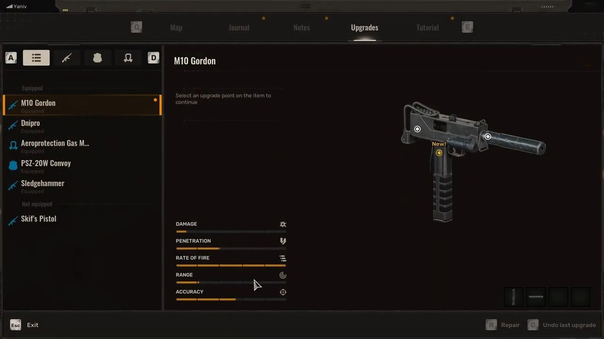 1738166283 856 Stalker 2 Weapon Tier List les meilleures armes classees Statistiques du M10 Gordon dans Stalker 2